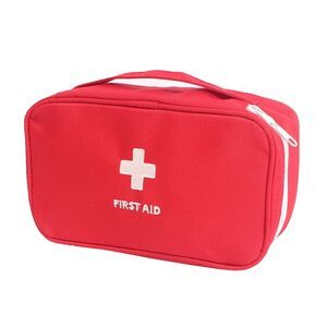 Outdoor Travel Camping Medic Emergency First Aid Empty Kit Storage Bag Red